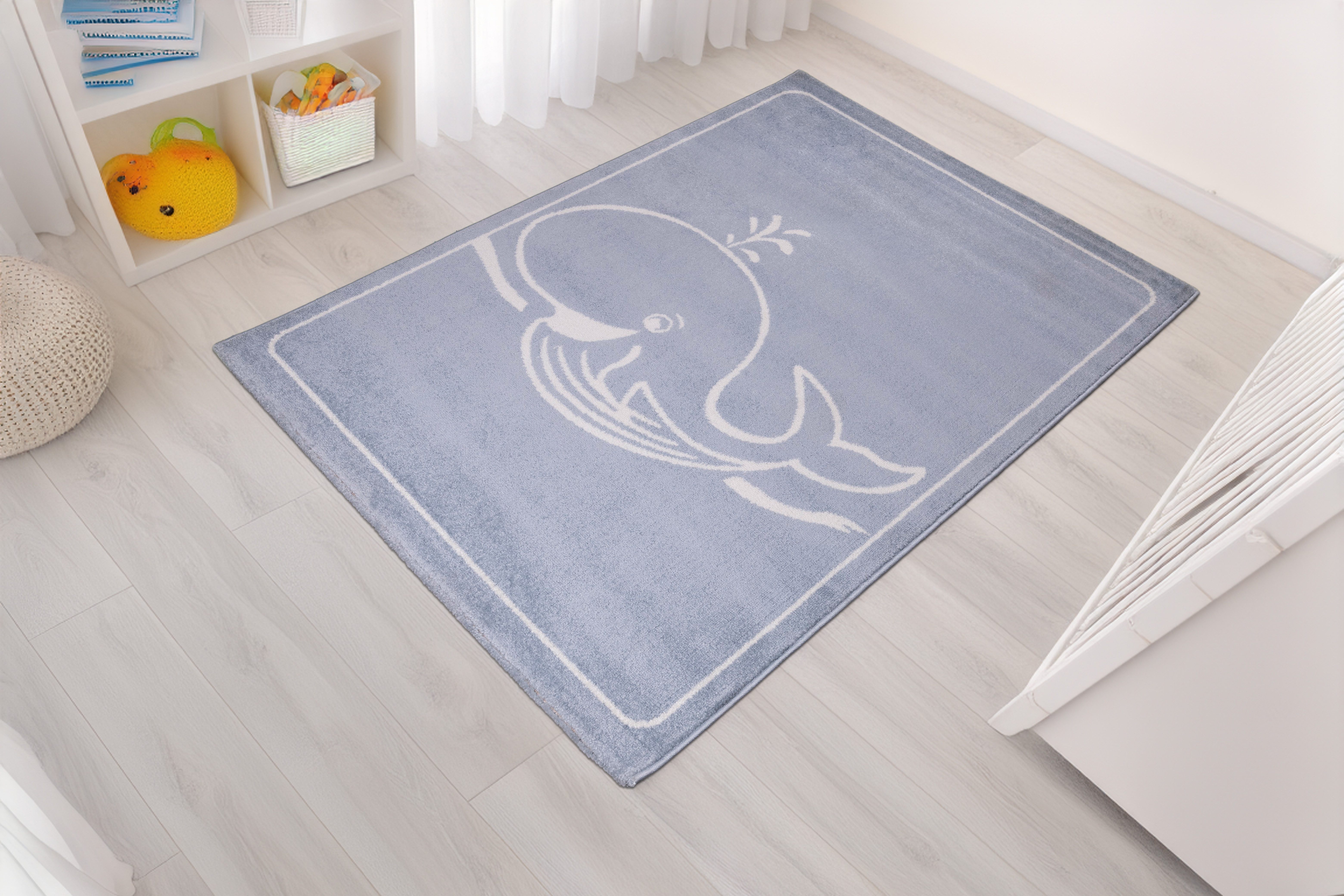 Sziluett szőnyeg Bálnás Pasztellkék 200x280 cm